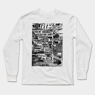 Agent Orange / Salvation Army / 45 Grave Punk Flyer Long Sleeve T-Shirt